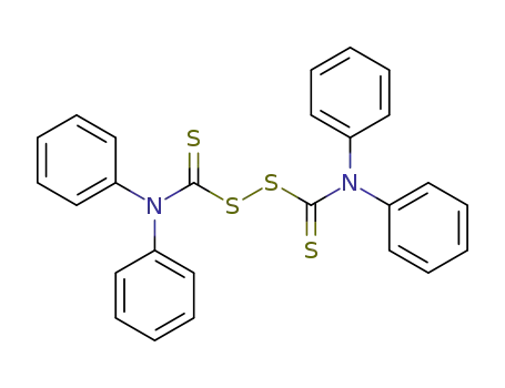 Molecular Structure of 1803-24-3 ([{[(diphenylcarbamothioyl)disulfanyl]carbothioyl}(phenyl)amino]benzene)