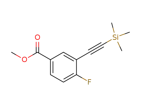methyl 4-fluoro-3-((trimethylsilyl)ethynyl)benzoate