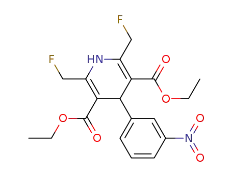 3,5-Pyridinedicarboxylic acid,
2,6-bis(fluoromethyl)-1,4-dihydro-4-(3-nitrophenyl)-, diethyl ester