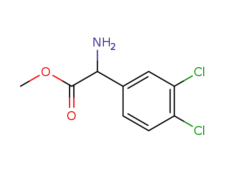 Molecular Structure of 1217843-02-1 ((R)-AMINO-(3,4-DICHLORO-PHENYL)-ACETIC ACID METHYL ESTER)