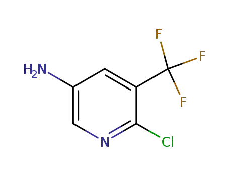 Molecular Structure of 99368-68-0 (6-Chloro-5-(trifluoromethyl)pyridin-3-amine)