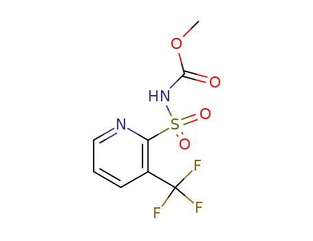 Molecular Structure of 181313-25-7 (Carbamic acid, [[3-(trifluoromethyl)-2-pyridinyl]sulfonyl]-, methyl ester)