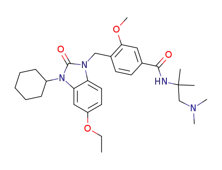 Benzamide,
4-[(3-cyclohexyl-5-ethoxy-2,3-dihydro-2-oxo-1H-benzimidazol-1-yl)meth
yl]-N-[2-(dimethylamino)-1,1-dimethylethyl]-3-methoxy-
