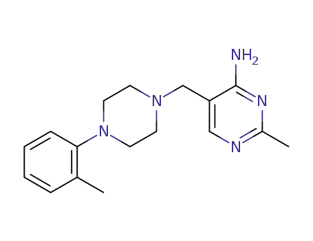 4-Pyrimidinamine,
2-methyl-5-[[4-(2-methylphenyl)-1-piperazinyl]methyl]-