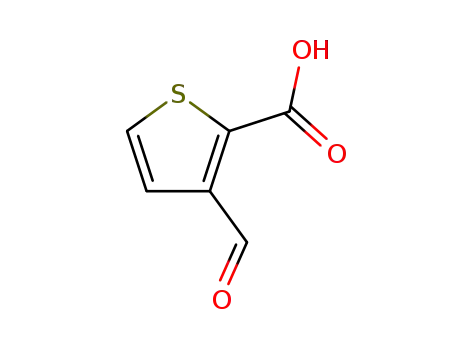 Molecular Structure of 19991-68-5 (3-formyl-2-thiophenecarboxylic acid)