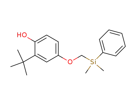Molecular Structure of 188578-45-2 (Phenol, 2-(1,1-dimethylethyl)-4-[(dimethylphenylsilyl)methoxy]-)