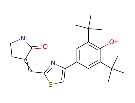 3-[4-(3,5-Di-tert.-butyl-4-hydroxyphenyl)thiazol-2-yl methylidene]pyrrolidin-2-one