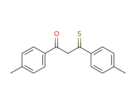Molecular Structure of 63523-24-0 (1-Propanone, 1,3-bis(4-methylphenyl)-3-thioxo-)