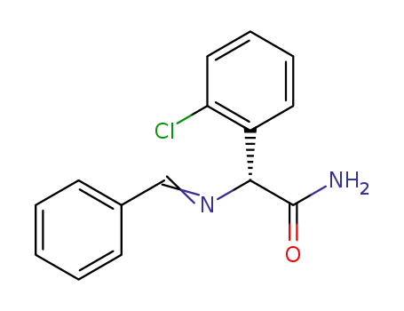 (R)-2-(benzylideneamino)-2-(2-chlorophenyl)acetamide