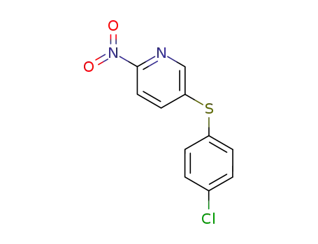 Molecular Structure of 77012-86-3 (5-(4-chloro-phenylsulfanyl)-2-nitro-pyridine)