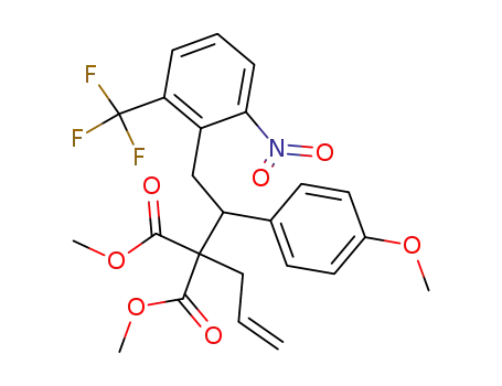 Propanedioic acid,
[1-(4-methoxyphenyl)-2-[2-nitro-6-(trifluoromethyl)phenyl]ethyl]-2-propen
yl-, dimethyl ester
