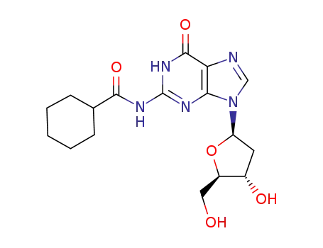 Molecular Structure of 168466-00-0 (N<sub>2</sub>-cyclohexylcarbonyl-2'-deoxyguanosine)