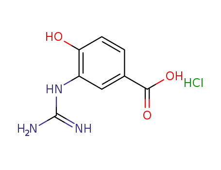 3-[(Aminoiminomethyl)amino]-4-hydroxybenzoic acid hydrochloride