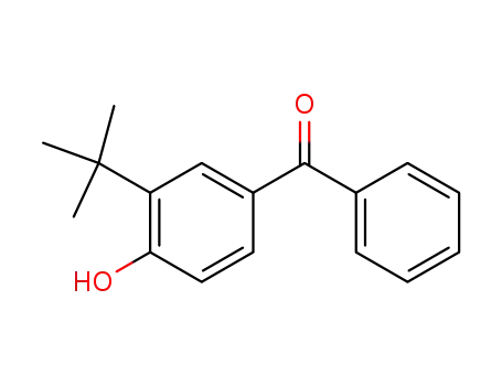 Molecular Structure of 16928-03-3 (Methanone, [3-(1,1-dimethylethyl)-4-hydroxyphenyl]phenyl-)