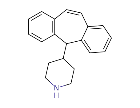 Molecular Structure of 101904-56-7 (4-(5H-DIBENZO[A,D]CYCLOHEPTEN-5-YL)PIPERIDINE)