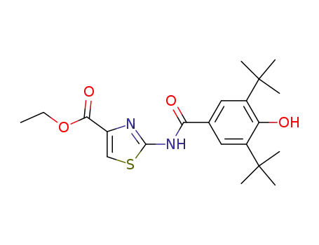 4-Thiazolecarboxylic acid,
2-[[3,5-bis(1,1-dimethylethyl)-4-hydroxybenzoyl]amino]-, ethyl ester