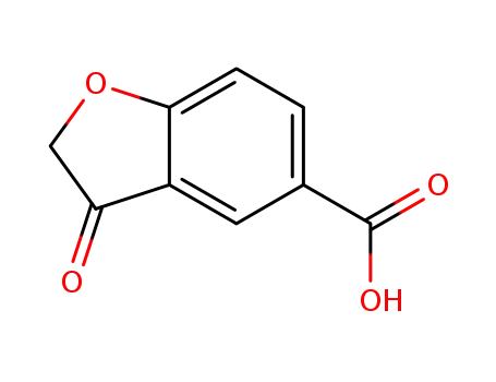 Molecular Structure of 74815-32-0 (5-Benzofurancarboxylic acid, 2,3-dihydro-3-oxo-)