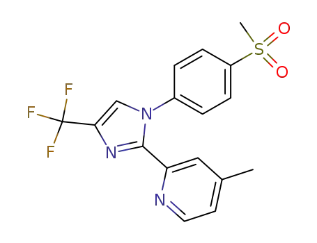 Pyridine,
4-methyl-2-[1-[4-(methylsulfonyl)phenyl]-4-(trifluoromethyl)-1H-imidazol-
2-yl]-