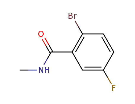 Molecular Structure of 171426-13-4 (2-Bromo-5-fluoro-N-methylBenzamide)