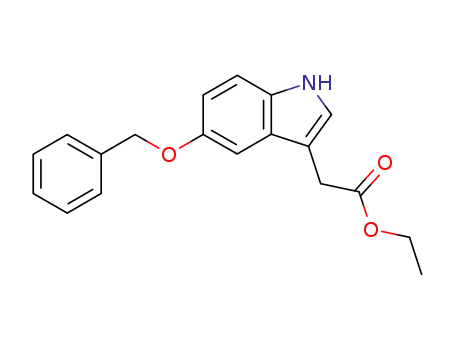 1H-Indole-3-acetic acid, 5-(phenylmethoxy)-, ethyl ester