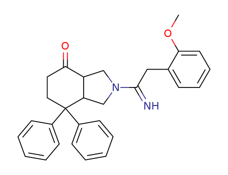 (3aR,7aR)-2-[2-(2-methoxyphenyl)ethanimidoyl]-7,7-diphenyl-1,3,3a,5,6,7a-hexahydroisoindol-4-one