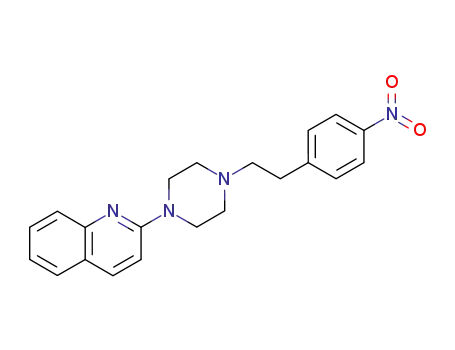 Molecular Structure of 40224-30-4 (2-[4-(4-nitro-phenethyl)-piperazin-1-yl]-quinoline)