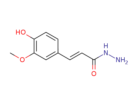 Molecular Structure of 474398-83-9 ((2E)-3-(4-hydroxy-3-methoxyphenyl)acrylohydrazide)