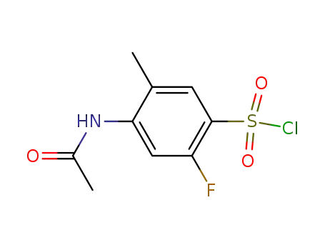 2-acetamido-4-fluoro-5-chlorosulphonyltoluene