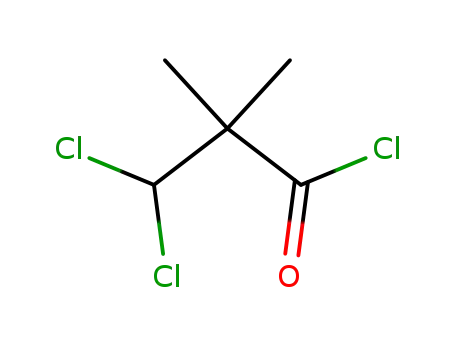Molecular Structure of 81777-82-4 (Propanoyl chloride, 3,3-dichloro-2,2-dimethyl-)