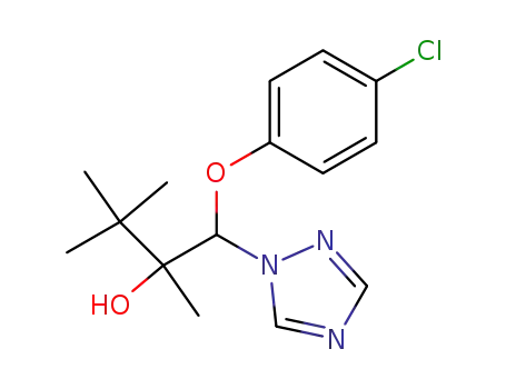 Molecular Structure of 55179-22-1 (1-(4-chloro-phenoxy)-2,3,3-trimethyl-1-[1,2,4]triazol-1-yl-butan-2-ol)