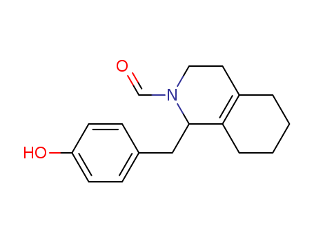 2(1H)-Isoquinolinecarboxaldehyde,3,4,5,6,7,8-hexahydro-1-[(4-hydroxyphenyl)methyl]-, (-)-