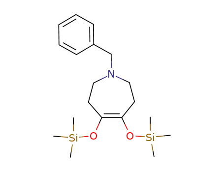 Molecular Structure of 63588-66-9 (1H-Azepine,
2,3,6,7-tetrahydro-1-(phenylmethyl)-4,5-bis[(trimethylsilyl)oxy]-)