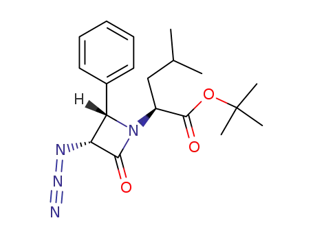 1-(1(S)-t-butoxycarbonyl-3-methylbutyl)-3(R)-azido-4(S)-phenylazetidin-2-one