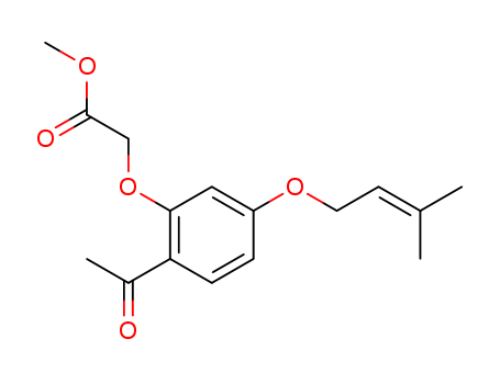 Acetic acid,2-[2-acetyl-5-[(3-methyl-2-buten-1-yl)oxy]phenoxy]-, methyl ester