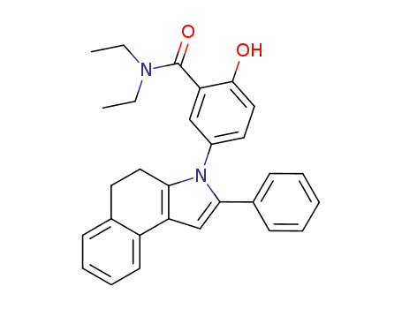3-(3-N,N-Diethylcarbamoyl-4-hydroxyphenyl)-4,5-dihydro-2-phenylbenz[e]indole