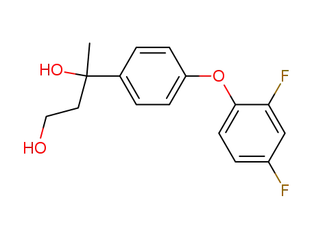 Molecular Structure of 62575-22-8 (1,3-Butanediol, 3-[4-(2,4-difluorophenoxy)phenyl]-)