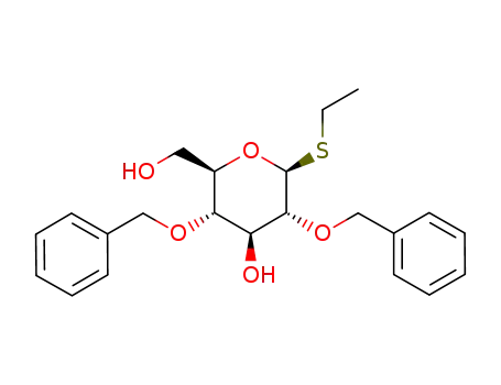 Molecular Structure of 1246814-18-5 (ethyl 2,4-di-O-benzyl-1-thio-β-D-glucopyranoside)