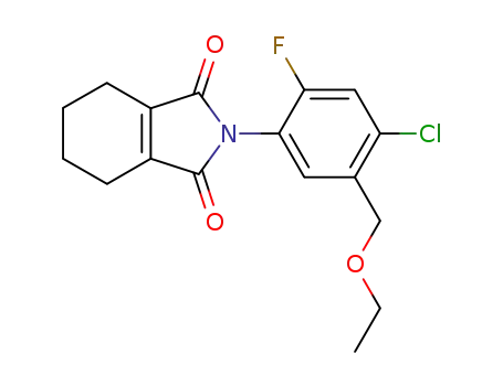 1H-Isoindole-1,3(2H)-dione,
2-[4-chloro-5-(ethoxymethyl)-2-fluorophenyl]-4,5,6,7-tetrahydro-