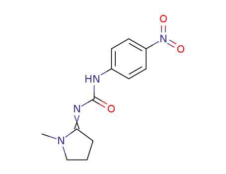 Molecular Structure of 50529-02-7 (1-(1-Methylpyrrolidin-2-ylidene)-3-(p-nitrophenyl)urea)