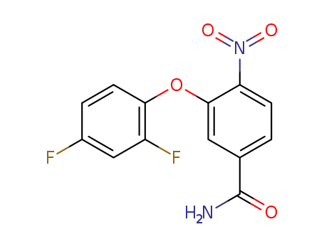 3-(2,4-difluorophenoxy)-4-nitrobenzamide