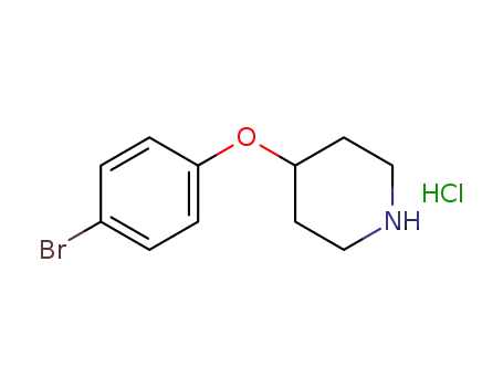 Molecular Structure of 63843-58-3 (4-(4-BROMO-PHENOXY)-PIPERIDINE HYDROCHLORIDE)