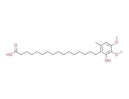 Molecular Structure of 77712-15-3 (Benzenehexadecanoic acid, 2-hydroxy-3,4-dimethoxy-6-methyl-)
