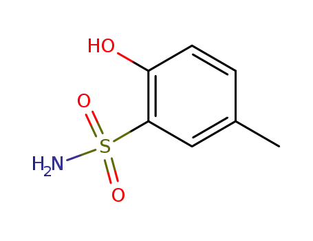 Molecular Structure of 19801-43-5 (Benzenesulfonamide, 2-hydroxy-5-methyl- (9CI))