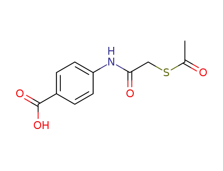 Molecular Structure of 62393-27-5 (Benzoic acid, 4-[[(acetylthio)acetyl]amino]-)