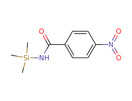 Molecular Structure of 1020-48-0 (Benzamide, 4-nitro-N-(trimethylsilyl)-)