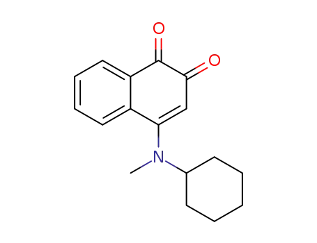 Molecular Structure of 25107-73-7 (4-(cyclohexylmethylamino)-1,2-naphthoquinone)