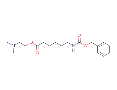 Molecular Structure of 63276-88-0 (Hexanoic acid, 6-[[(phenylmethoxy)carbonyl]amino]-,
2-(dimethylamino)ethyl ester)