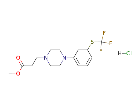 N-(β-methoxycarbonyl-ethyl) N'-(m-trifluoromethylthiophenyl)-piperazine hydrochloride