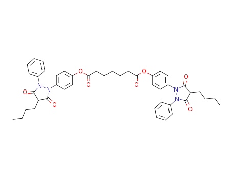 4,4'-dibutyl-2,2'-diphenyl-1,1'-(4,4'-heptanedioyldioxy-diphenyl)-bis-pyrazolidine-3,5-dione
