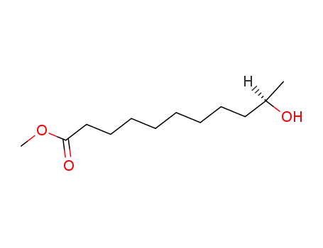 Molecular Structure of 35005-54-0 ((+)-10-Hydroxyundecanoic acid methyl ester)